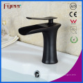 Fyeer New Black Brass Basin Tap Mixer Waterfall Faucet